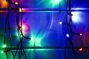 Noel renkli ışıkları