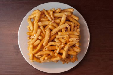 Tatar ve Başkurt çanak - chack-chack. Tatlı dessrt, üstten görünüm.