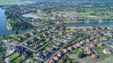 Yerleşim yerlerinin hava manzarası