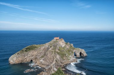 Gaztelugatxe Adası. Biskay, Bask Bölgesi (İspanya)