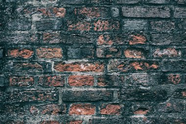 Eski grunge iç tuğla duvar ile retro filtre, instagram stili