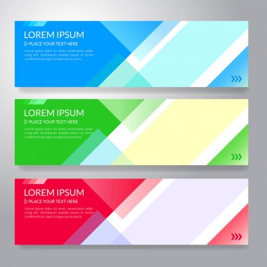 Ufuk soyut renkli ekran afiş arka plan kopya alanı ile kümesi