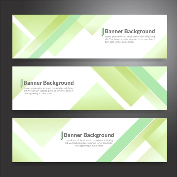 Set of horizon abstract colorful banner background with copy spa — Stock Vector