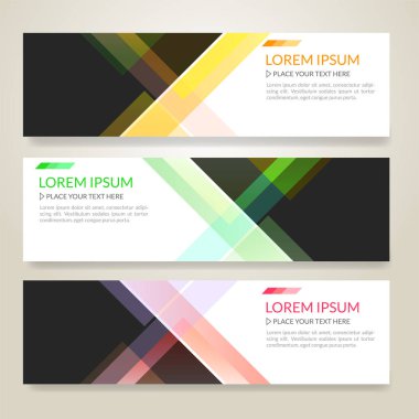 Ufuk soyut renkli ekran afiş arka plan kopya alanı ile kümesi