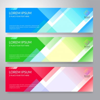 Ufuk soyut renkli ekran afiş arka plan kopya alanı ile kümesi