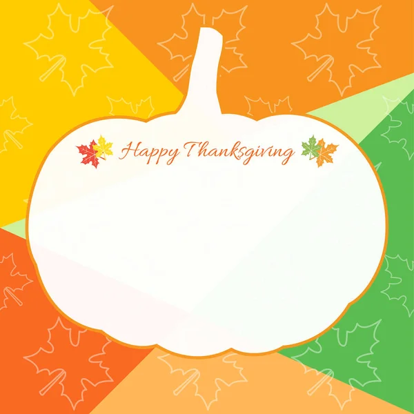 Happy thanksgiving day celebration background and border template — Stock Vector