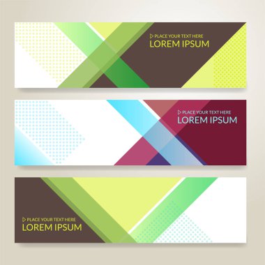 Ufuk soyut renkli afiş arka plan kopya alanı ile kümesi