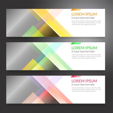 Ufuk soyut renkli ekran afiş arka plan kopya alanı ile kümesi