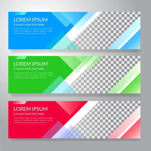 Ufuk soyut renkli ekran afiş arka plan ile kümesi 