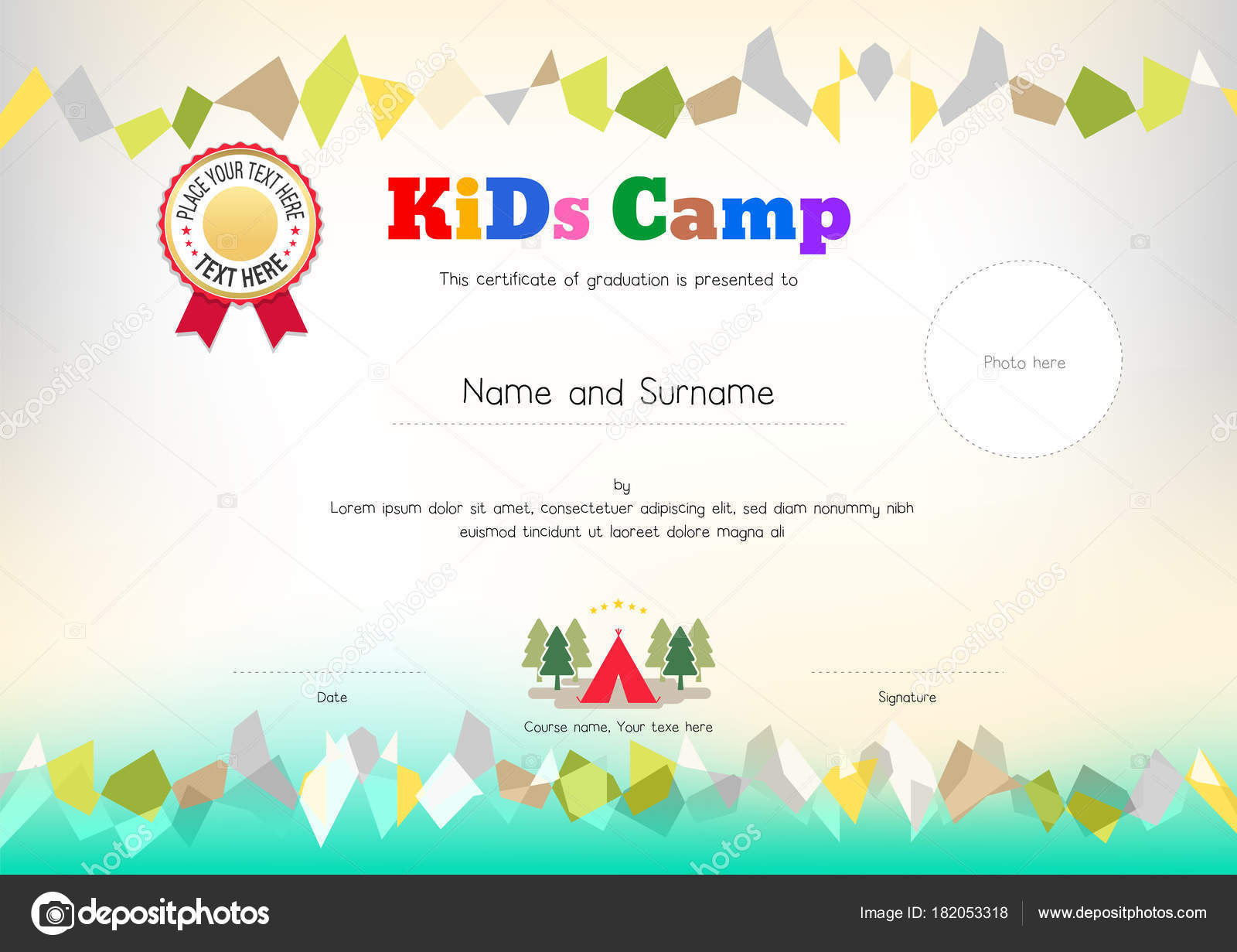 Summer Camp Certificate Template