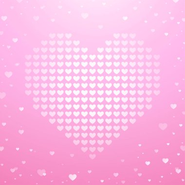 Sevgililer Günü arkaplan aşk sembolü illüstrasyon afişi tebrik kartı tasarımı