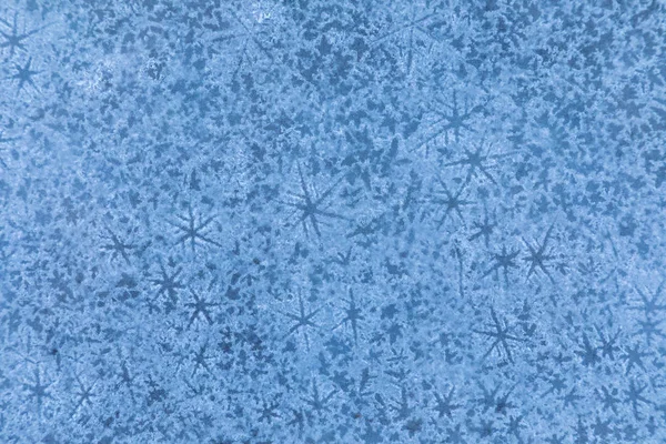 Makro Nebo Detailní Záběr Textury Ledu Nebo Pozadí Hvězdami Louži — Stock fotografie