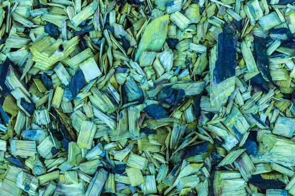 Yeşil Sarı Talaş Talaş Arkaplan Doku Renginde Kıymık Kıymık Cips — Stok fotoğraf