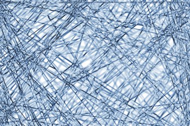 Tüplerin, kabloların ya da ipliklerin soyut arkaplanı ya da dokusu. Beyaz arkaplanda el yapımı illüstrasyon veya mavi, eflatun ve mor renkli resim