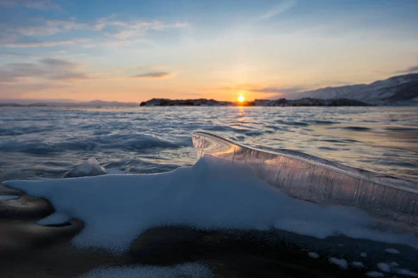바이칼 바이칼 얼음의 얼음에 — 스톡 사진