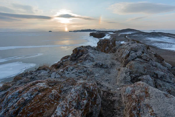 Zobacz Kurminsiy Bay Maloe Więcej Jezioro Bajkał — Zdjęcie stockowe