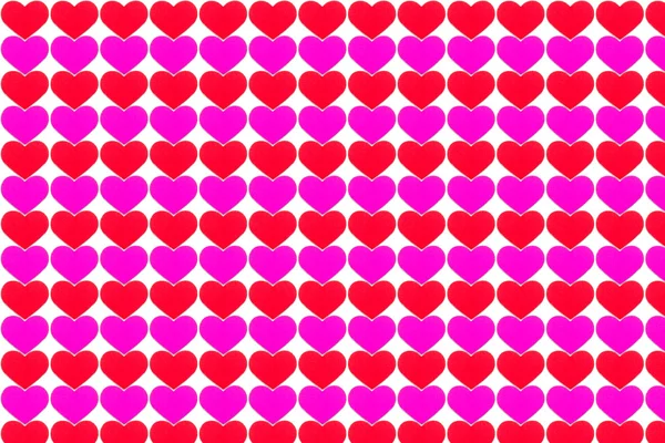 Forma de corazón de papel rojo y rosa —  Fotos de Stock