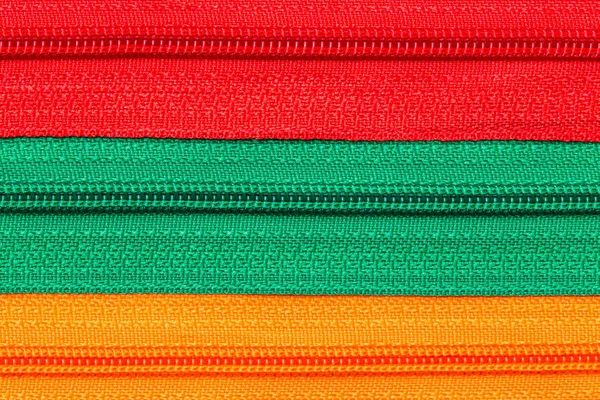 Colorful and many zipper for tailoring — Stock Photo, Image