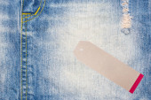 Textura pozadí se značkou džíny