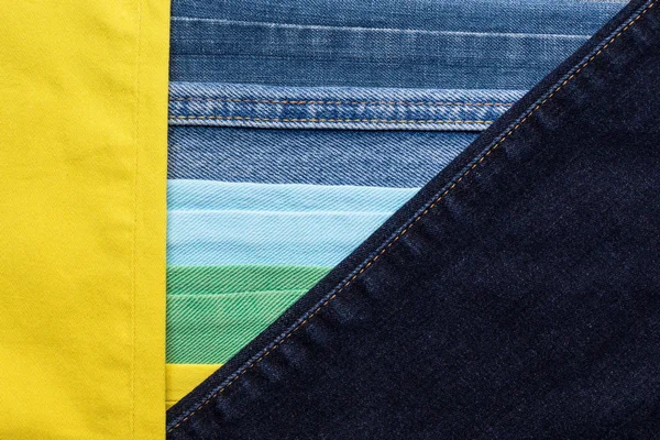 Красочные джинсы текстура фона — стоковое фото