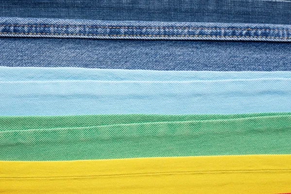 Färgglada jeans textur bakgrund Royaltyfria Stockbilder