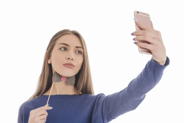 Selfie 넥타이와 — 스톡 사진