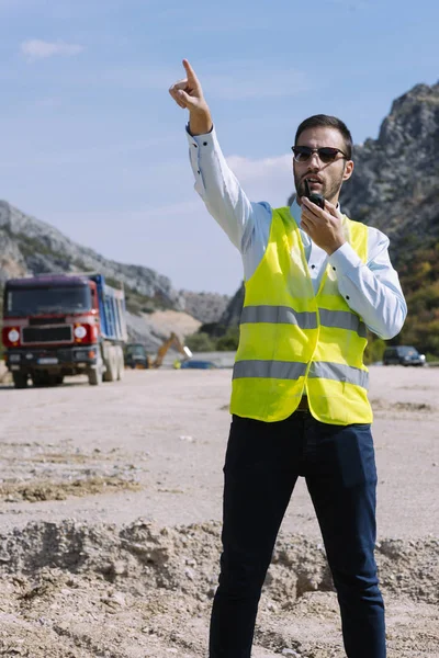 Ingeniero Obra Concepto Construcción — Foto de Stock