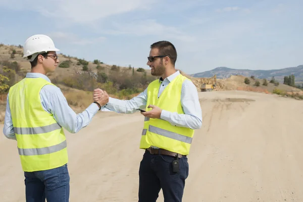 Ingenieros Obra Concepto Construcción — Foto de Stock