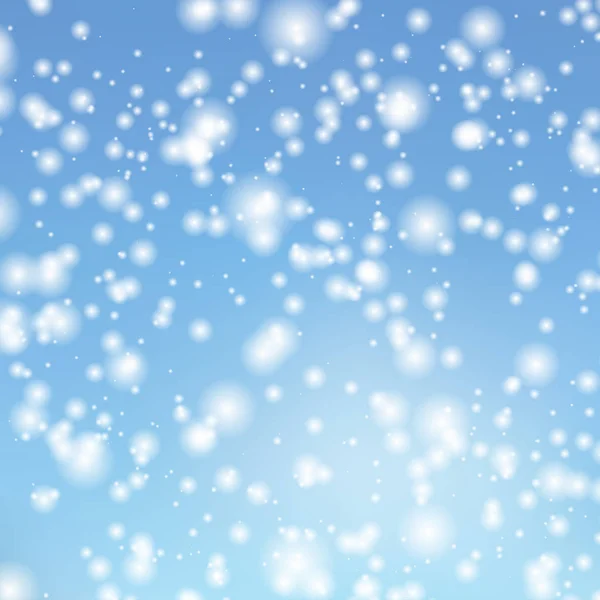 Fond vectoriel avec l'image tombant de la neige dans le ciel — Image vectorielle