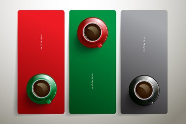 Şablon yer alan ile kahve