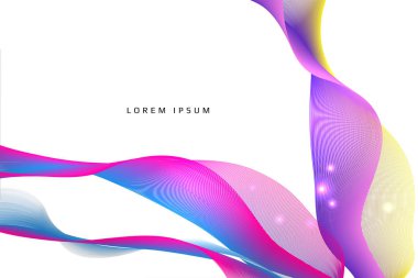 Arka plan. eğri ve hat kavramı renk. vektör illust