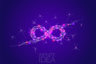 Çizgi nokta kavramı ile sonsuz tasarım.