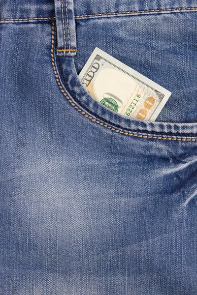 yüz dolarlık banknot ön cep kot içeride