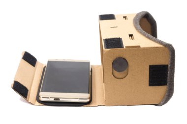 izole karton sanal gerçeklik gözlük