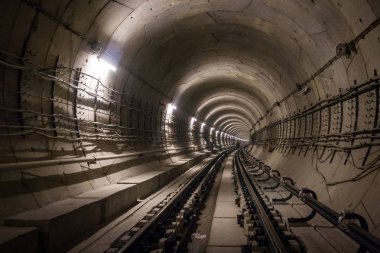 Büyükşehir tünel inşaat altında