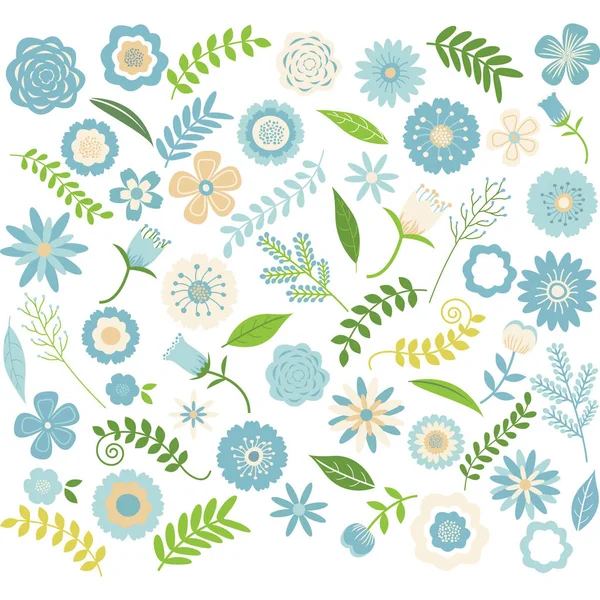 Çiçek sorunsuz Pattern.Blue çiçek düğün ayarla