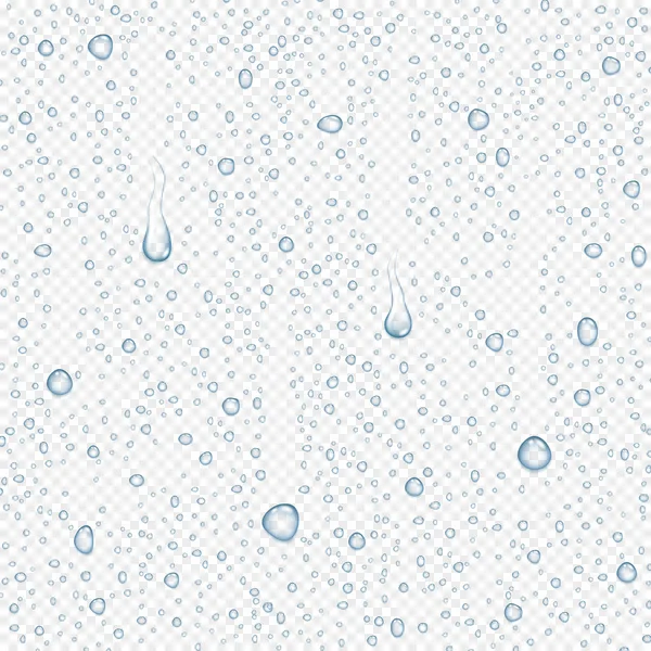 Векторная вода капает реалистичную иллюстрацию — стоковый вектор