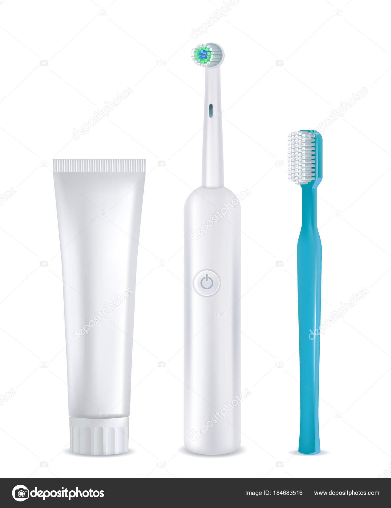 Download Dental Cleaning Tools Set Vector Realistic Mockups Vector Image By C Siberianart Vector Stock 184683516