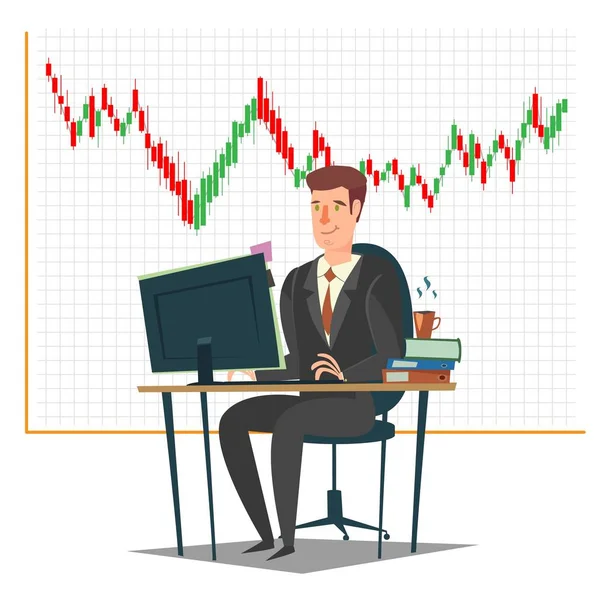 Stock market, investment and trading concept vector illustration — Stock Vector