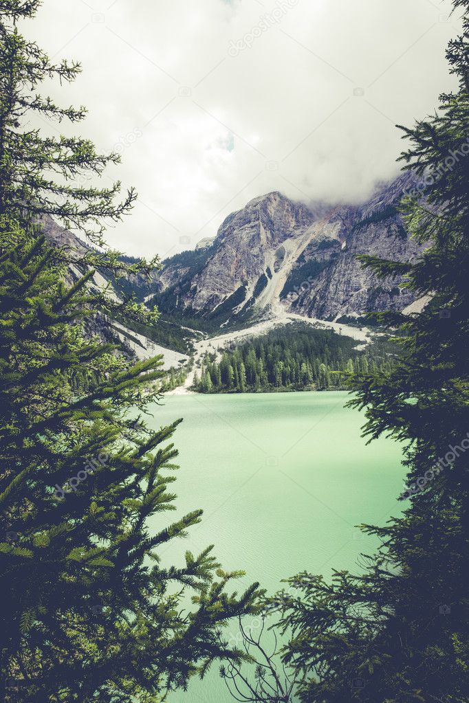 Dolomite Alps Mountain Lake