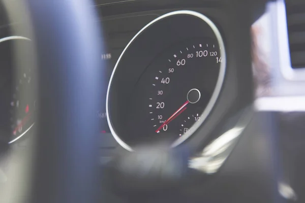 Interieur cockpit snelheid display — Stockfoto