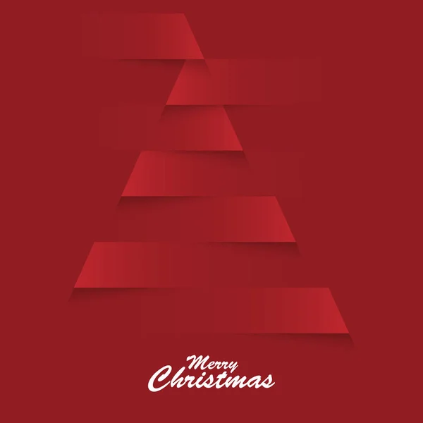 Abstrakte Weihnachtsbaum Papier Design Hintergrund — Stockvektor