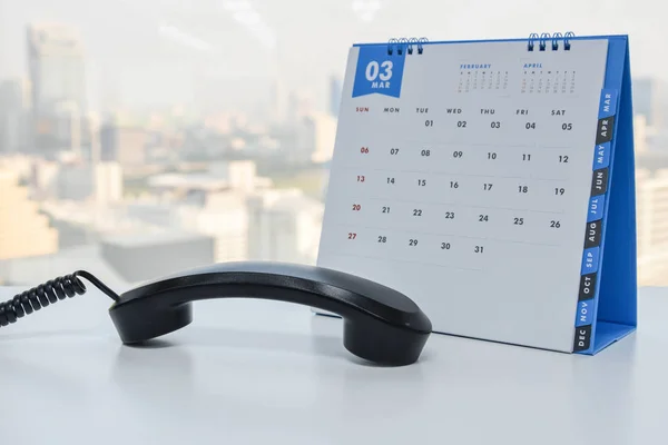 IP Phone handset and calendar