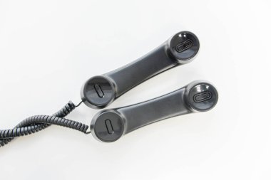 Telefon cep telefonu hattı sarmal - konferans araması kavramı