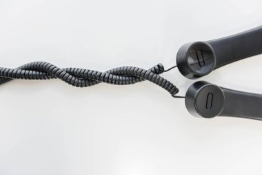 Telefon cep telefonu hattı sarmal - konferans araması kavramı