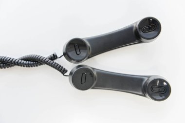 Telefon cep telefonu hattı sarmal - konferans araması kavramı