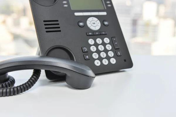 Telefone IP - a tecmologia do telefone de escritório — Fotografia de Stock
