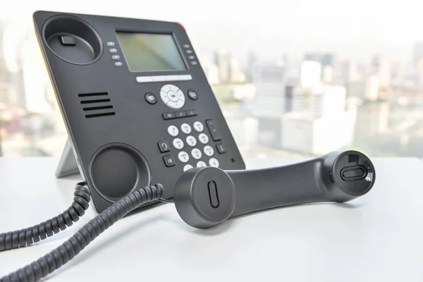 Ip phone - die Technologie des Bürotelefons — Stockfoto