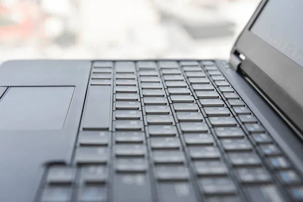 Чорний ноутбук клавіатури — стокове фото