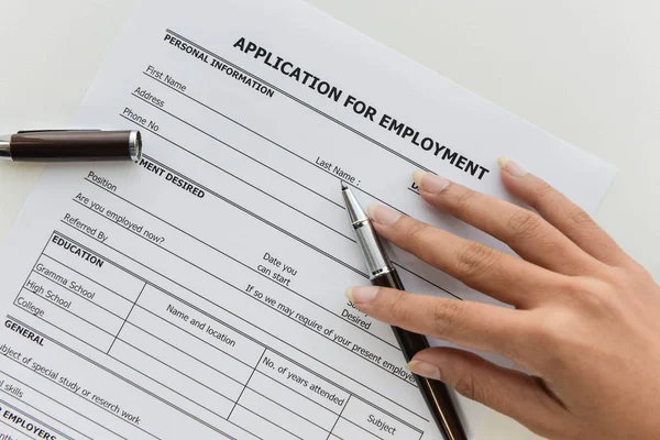 İş başvurusu için başvuru formu uygulamak